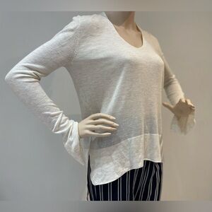 ZARA | Boho style Knit High Low Lightweight Top Size small